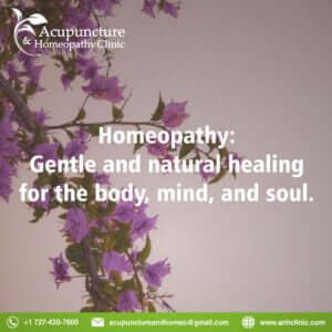 Homeopathy: gentle and natural healing for the body, mind, and soul.